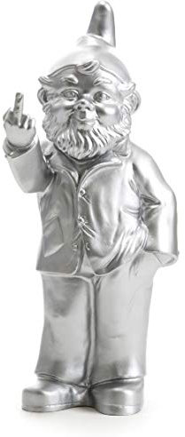 Ottmar Hörl – Gartenzwerg mit Stinkefinger Ottmar Hörl Silberfarben