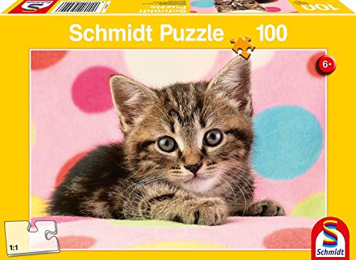 Schmidt Spiele Puzzle 56249 Süßes Katzenkind, Kinderpuzzle, 100 Teile