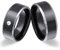 Juwelier Schönschmied - Zwei Hochzeitsringe Partnerringe Wolframcarbid Zirkonia inkl. persönliche Lasergravur 56-60 W1HD - Back Beauty