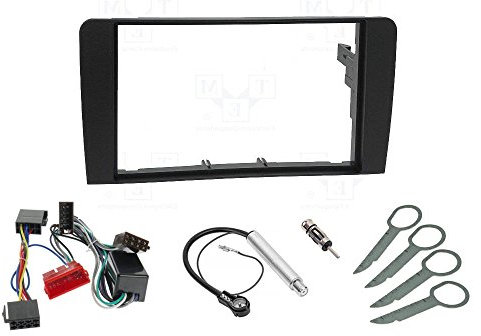 Audioproject A412 - Kit Adaptateur Radio pour Voiture - Prise Universelle ISO - boîtier + 16 Contacts à sertir Haut-Parleur + Alimentation Voiture Compatible avec VW Opel Ford Mercedes