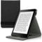 kwmobile Étui pour liseuse électronique Compatible avec Kobo Aura One - Étui Housse Rabat liseuse Simili Cuir Noir