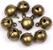 Suneast 50 Stück Antikes Bronze-Glöckchen Metallglocken zum Basteln mit Glöckchen für Weihnachten Festivals Dekoration Schmuck - 12 mm