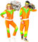 W WIDMANN MILANO Party Fashion - Kostüm Trainingsanzug, 80er Jahre Outfit, Jogginganzug, Bad Taste Outfit, Faschingskostüme