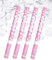 4x XXL (60 cm) Partykanone Partypopper Streamer ®Auto-schmuck (weiße Herzen)