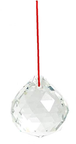 Claro 40mm Prismas La Bola De Cristal Feng Shui Suncatcher Decoración Colgante De La Bola Facetada