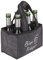 MIJOMA Stilvoller Filz Flaschenträger Biertasche für 6 Flaschen 0,33l/0,5l – Männerhandtasche, Perfekt für Vatertag & Grillpartys (Grau mit Stickerei 'Bierträger')