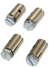 4x Bowdenzug Schraubnippel Klemmnippel 8x15 mm kompatibel mit Puch Hercules Kreidler Zündapp Mofa Moped Mokick