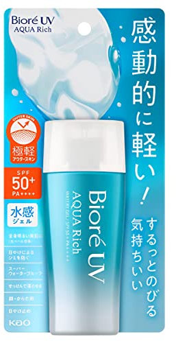 KAO Bioré UV Biore UV Aqua Rich Watery Gel Sonnencreme LSF50+ PA++++ 70g Sonnencreme Made in Japan, 70g (1er Pack), 70,0 ml, 1er Pack
