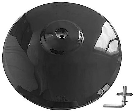 Folpus Pedestal Fan Base Floor Standing Round Base Replacement Portable Universal Oscillating Fan Chassis for Desktop Camping Living Room Home, black