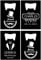 4PCS Personalised Bottle Openers Credit Card Size, Groomsmen Best Man Gifts for Wedding Bachelor Party, Stainless Steel Beer Bottle Opener, Black