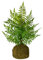 Briful Plantas artificiales de helecho Boston de 47 cm de alto con bala de plantas de musgo, plantas artificiales decorativas para decoración del hogar, cocina y habitación
