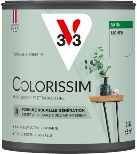 V33 Peinture multi-supports Colorissim® Lichen satin 0,5L