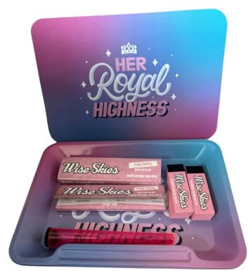 Wise Skies Tray Set Her Royal Highness with Lid and Pink Set