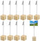 Doafoce 20 Stück Fotohalter Holz mit Klammern, Postkartenhalter Holz Fotoständer Fotohalter mit klammern Memo Clip Halter Ständer Zettelhalter für Hausdekoration, Party, Büro, Hochzeits (B)