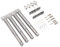 Cozyel 4 Stück Universal Gasgrill Edelstahl Brenner Ersatz, Gasgrill Brenner Ersatzteile, Brenner zubehör für Landmann, Enders, Tepro, Taino, Charbroil, Campingaz, Mr Gardener, Napoleon, 30CM bis 45CM
