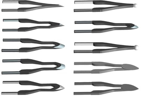 Badiman 10 Stück Pyrographie Stiftspitzen, Hochtemperaturbeständig