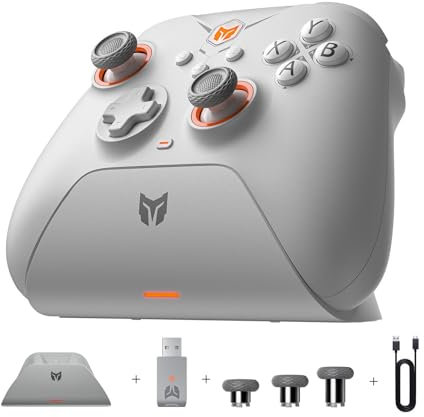 Controladores inalámbricos, BIGBIG WON Gale Hall Controladores de PC Control de movimiento, Hall Joysticks, 3 pares Thumbsticks Controladores de juegos de aplicaciones de PC para Switch/PC/iOS/Android