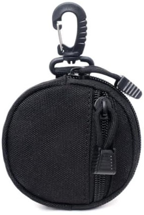 HOUSON Porte-monnaie tactique avec mousqueton, Noir