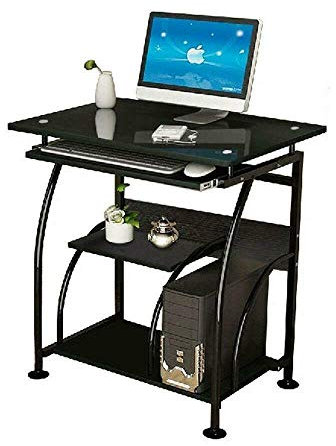 Computertisch PC Laptop Gehärtetes Glas Tisch Workstation Büro Zuhause Möbel