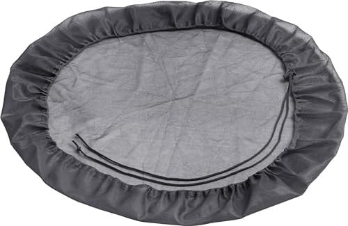 Meister Red para barriles de Lluvia – Ø 105 cm – 2 Unidades – Cordón Ajustable – Resistente a desgarros y Resistente a la Intemperie – Red de poliéster/protección contra Hojas/Cubierta para el