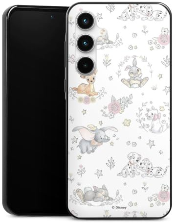 DeinDesign Slim Case extra dünn kompatibel mit Samsung Galaxy A35 5G Silikon Handyhülle schwarz Hülle Disney Bambi Dumbo