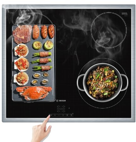 KitchenRaku Heat Resistant Induction Hob Cover, Translucent Black, 90x54cm | Max 450℉, Safe for Magnetic Cooktops Cooking Use, Scratch and Stain Protection, Reusable, Non-Slip, Dishwasher Safe