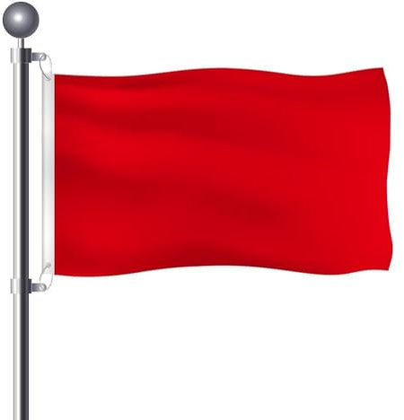 90 * 150 cm Roten Einfarbige Flagge Rote Blanko-Flagge Mit 2 Messingösen DIY Flagge Polyestergewebe-Leinwandflagge für Outdoor Haus Garten Party Dekoration