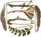 Retro Sicherheitsnadeln für Kleidung - Vintage Broschen und Pins für Frauen, Ginkgo Blatt Brosche Pins mit elegantem Silber & Bronze, perfekt für den täglichen Gebrauch & Geschenke (Bronze)