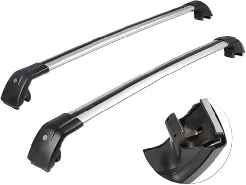 JZWJNFYY Aluminium Dachträger Relingträger für Peugeot 2008 SUV 2020 2021 2022,Alu Relingträger,für Fahrradträger, Dachboxen Oder Als Skihalter