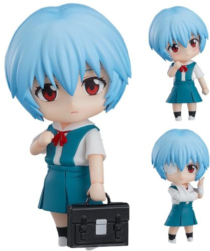 Insxuan Ayanami Rei Action Figur, Whisper of Flower PVC Collectible Statue Ayanami Rei Artikulation Mobilität Poseable mit austauschbaren Gesicht und Zubehör Figurine