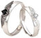 LAOYEFACAI 2 Stück Ring 925 Sterling Silber Ringe Engel Dämon Ring Einstellbar Damen & Herren Trauringe Paar Ringe Geschenk für Ehefrau Mann Präsentiert in einer hochwertigen Geschenkbox