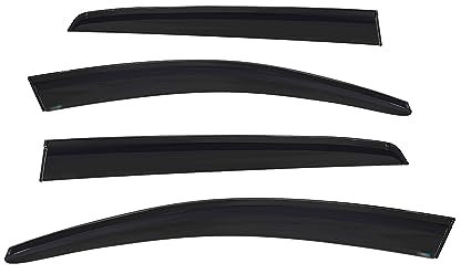 4X Windabweiser Regenabweiser kompatibel mit VW Golf 7 2013-2019 Acryl Dunkel