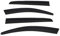4X Windabweiser Regenabweiser kompatibel mit VW Golf 7 2013-2019 Acryl Dunkel
