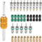 46 pcs Noyaux de Valve de Climatiseur,Reparation Climatiseur Valve Core Remover Outil Valve Cores Accessoires A/C Outil De Réparation Joint Set pour R410 R22 R134a