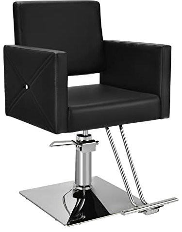 GOPLUS Friseurstuhl, Professioneller Barberstuhl höhenverstellbar, Friseursessel Barbersessel mit 360° Drehung, Fußstütze, 150kg Kapazität, Bedienungsstuhl Frisörstuhl für Friseur Schönheit Salons
