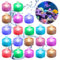 mizikuu Pequeñas luces, 20 Piezas LED sumergibles multicolor luces subacuáticas impermeable estanque iluminación mini luz RGB para acuario, jarrón, bañera, piscina, casa