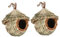 UPKOCH Lot De 2 Nids d'oiseaux en Paille À Suspendre pour Jardin Maison Tissée pour Colibris Nid d'oiseaux Maison Tissée pour Oiseaux Maison pour Perroquets