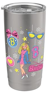 Barbie - Vacaciones - Barbie Ornamento Varios Iconos Y Estrellas Vaso térmico de acero inoxidable de doble pared
