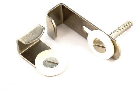Mirror Brackets Adjustable Nickel Plated x4