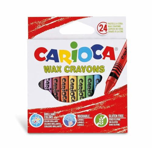 Carioca Ceras, Multicolor, 24 Unidad (Paquete de 1) (42366)