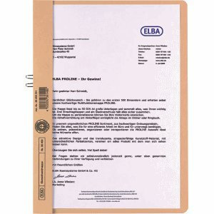Elba 50 x Klemmhandmappe Karton Chamois