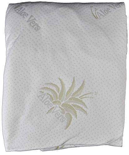 Casatessile Fodera Materasso antiacaro Aloe Vera Varie Misure Coprimaterasso Elasticizzato Aloe. - Matrimoniale