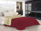 Italian Bed Linen Elegant Sommer Steppdecke bordeaux/creme, 100% Mikrofaser, 260x270cm