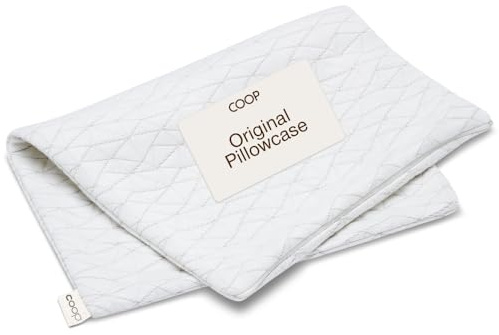 Coop Home Goods Single Removable Pillowcase - Bamboo Derived Viscose And Polyester Blend With Zipper Closure Queen White
