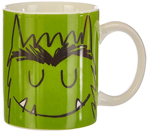 Laroom Taza, Porcelana, Verde, 1 Unidad (Paquete de 1)