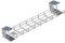 Direct Channel Under Desk Cable Tray Basket, Wire Management for Office Desk - 1000mm (100cm) w/Brackets & Fixings – Silver