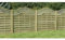 Ruby 6ft Omega Lattice Top Wooden Fence Panel - Various Heights (0.9m x 1.8m)