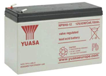 Yuasa NPW45 12 Batterie Acide Valve Plomb APC Réglementé BE400 GR (Compatible Partie HR1234W) (Pièces de Rechange> Batterie UPS)