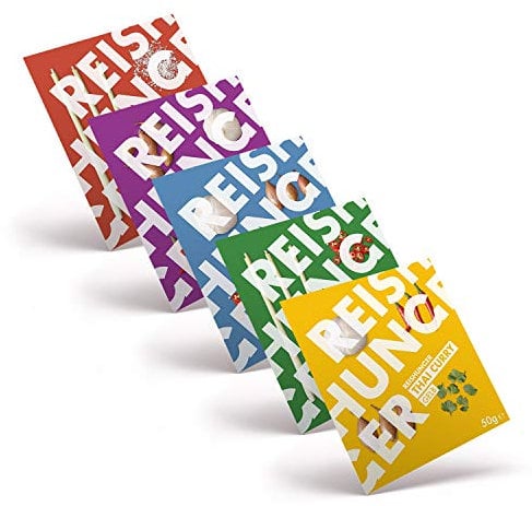 REISHUNGER Thai Curry Paste Kennenlernset mit 5 Sorten à 50 g Rot, Gelb, Grün, Massaman, Panang, original aus Thailand für Reisgerichte, Vegan