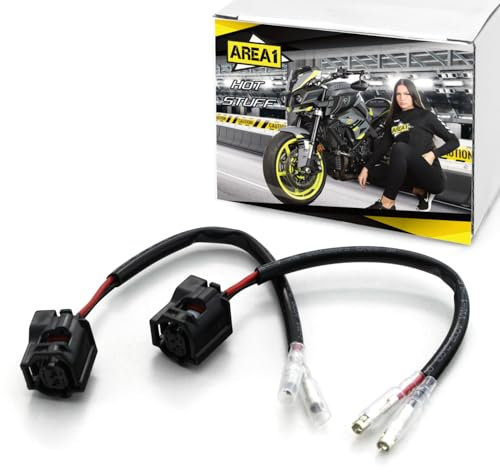 Area1 2x LED Blinker Adapterkabel/Stecker für MT-125, MT-07, MT-07 Pure, MT-07 Tracer, MT-09, MT-09 Tracer, MT-09 GT, MT-10, MT-10 SP, MT-03, MT-01